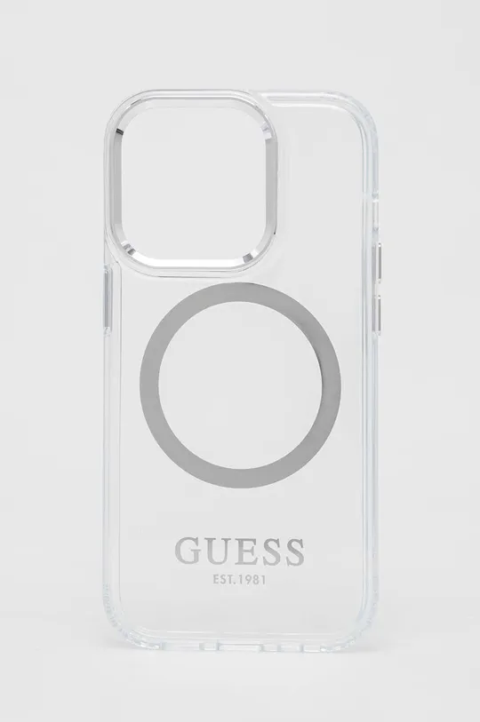 srebrna Etui za telefon Guess iPhone 14 Pro 6,1