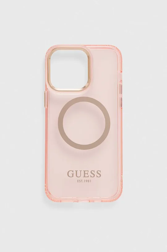 ružová Puzdro na mobil Guess iPhone 14 Pro Max 6,7