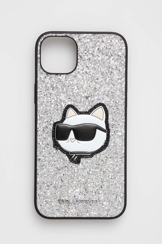 серебрянный Чехол на телефон Karl Lagerfeld iPhone 14 Plus 6,7