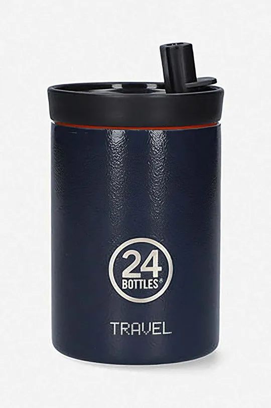 fekete 24bottles travel tumbler palack kupak