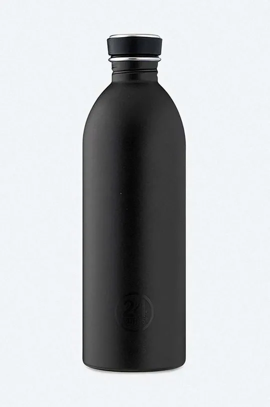 czarny 24bottles butelka Urban Bottle 1lt Tuxedo Black Unisex