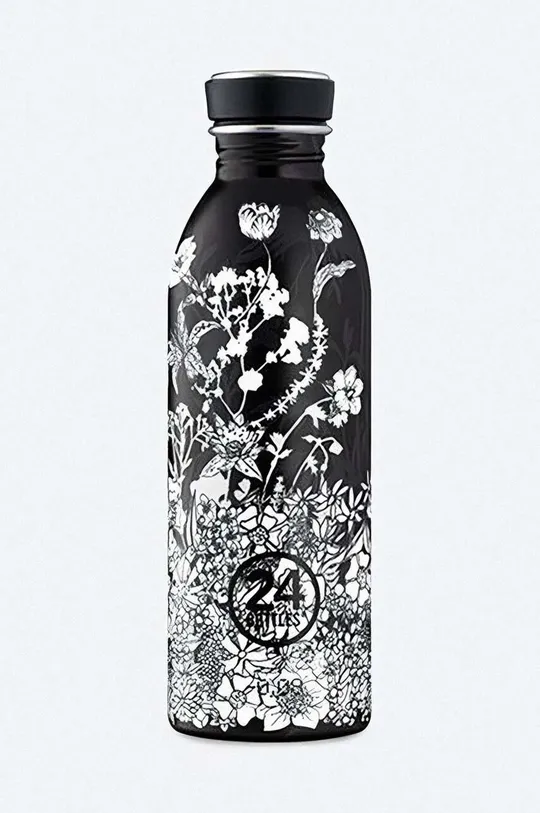 czarny 24bottles butelka Urban Bottle 500ml Noir Unisex