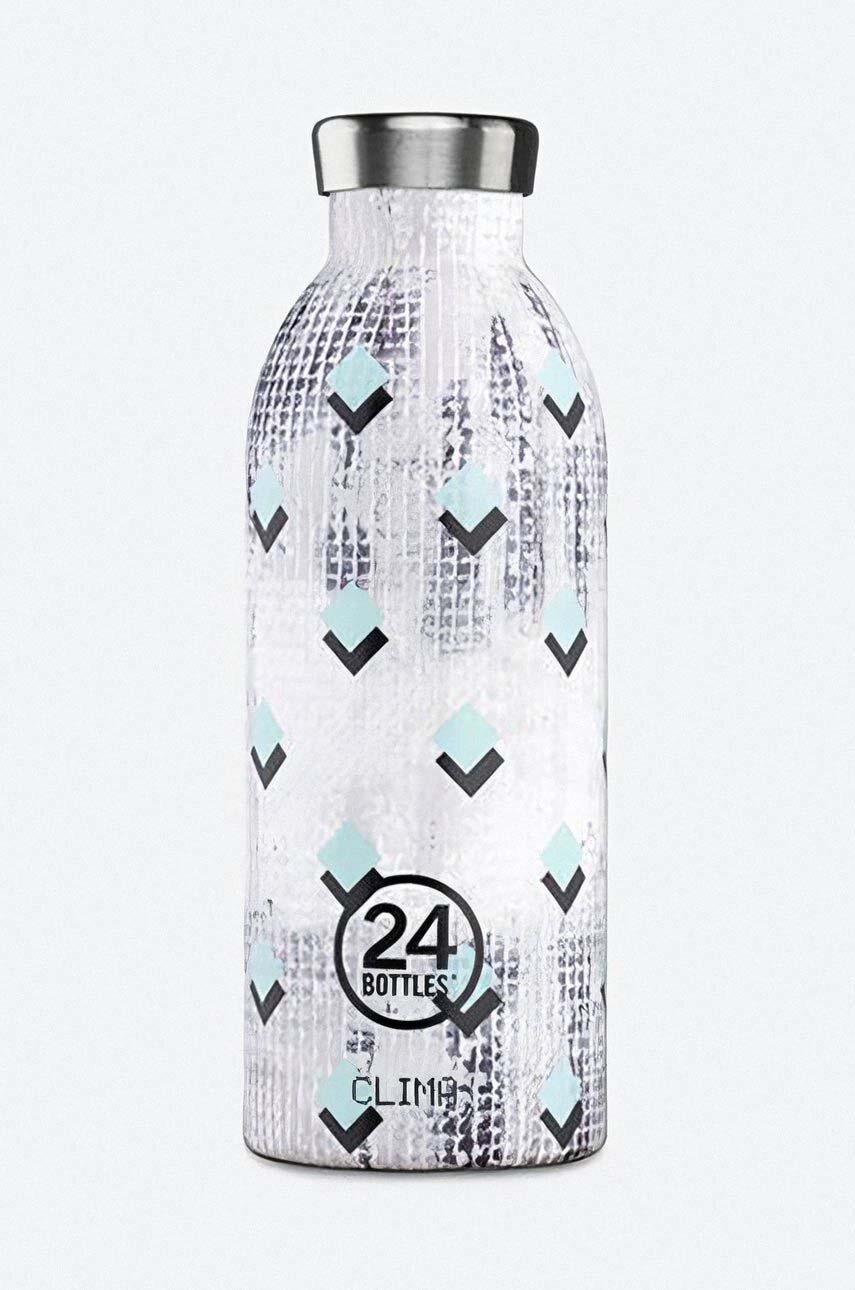 szary 24bottles butelka termiczna Clima 500 Blocks Unisex