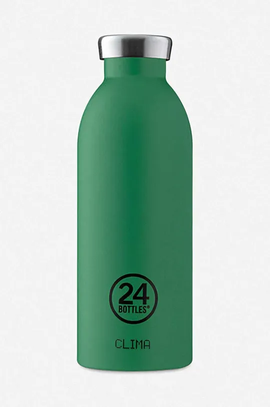 zielony 24bottles butelka termiczna Clima 500 Emerald Green Unisex