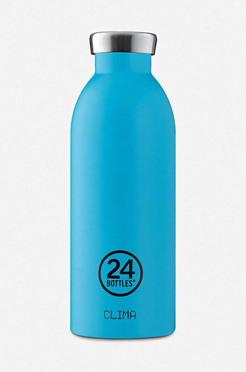 niebieski 24bottles butelka termiczna Clima 500 Lagoon Blue Unisex