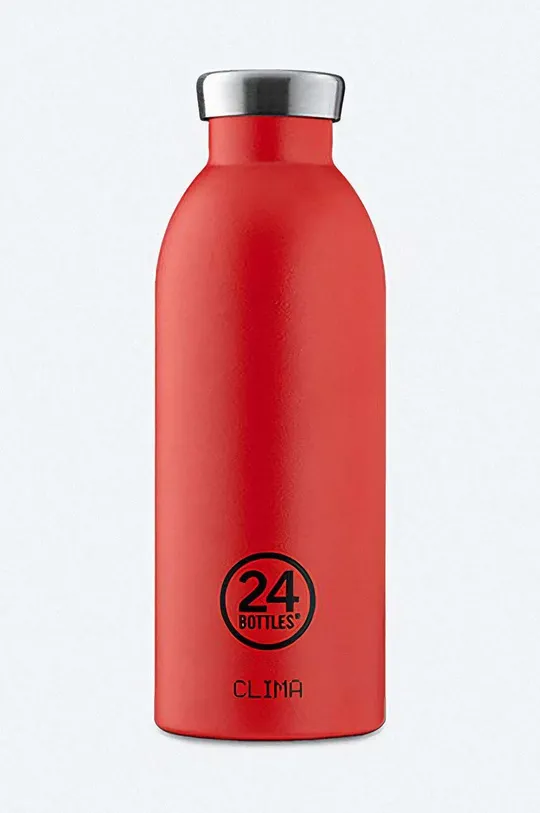 czerwony 24bottles butelka termiczna Clima 500 Hot Red Unisex