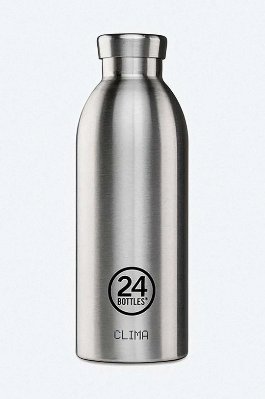 srebrny 24bottles butelka termiczna Clima 500 Steel Unisex