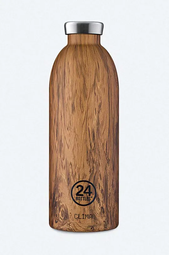 коричневий Термічна пляшка 24bottles Unisex