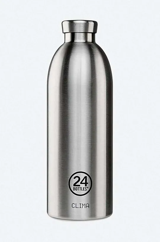 srebrny 24bottles butelka termiczna Clima 850 Steel Unisex