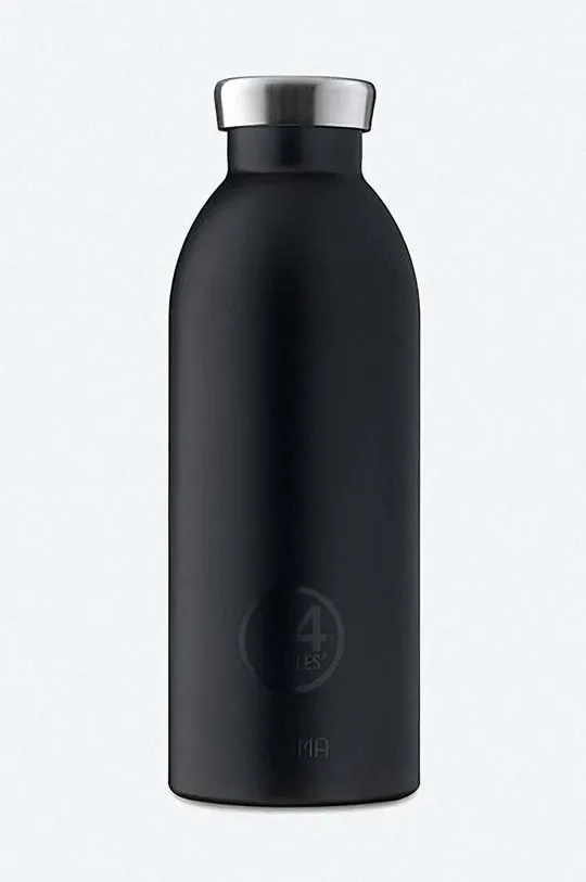 czarny 24bottles butelka termiczna Clima 500 Tuxedo Black Unisex