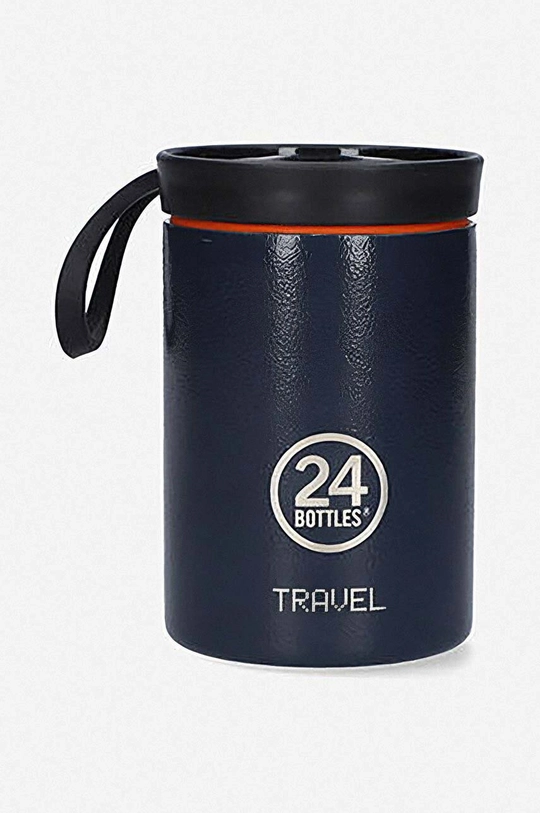 24bottles nakrętka do kubka travel tumbler Fill & Go Lid Black Plastik, Silikon