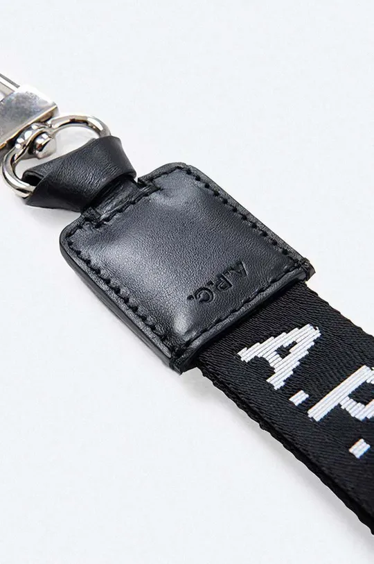 A.P.C. keychain Porte-Clefs Logo black