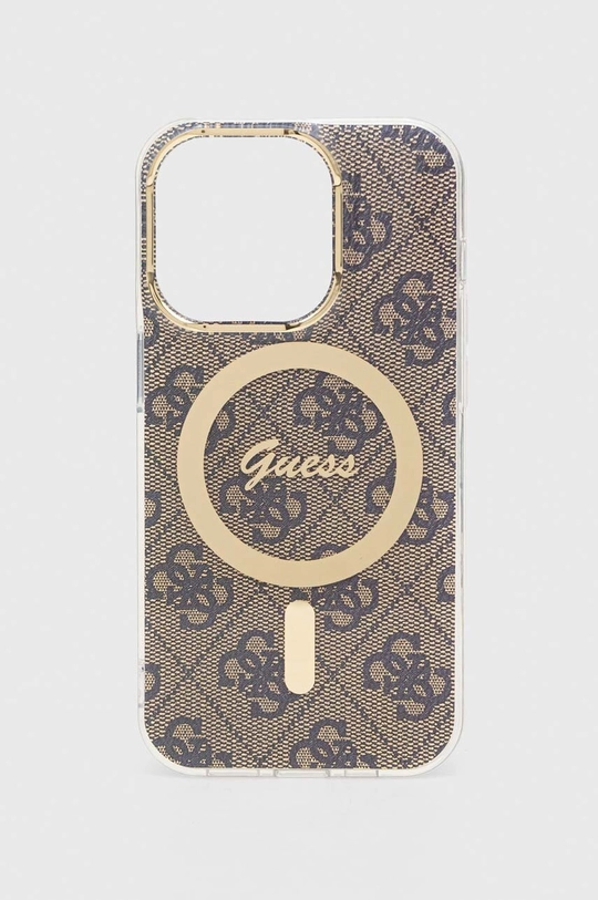 beżowy Guess etui na telefon iPhone 14 Pro 6.1