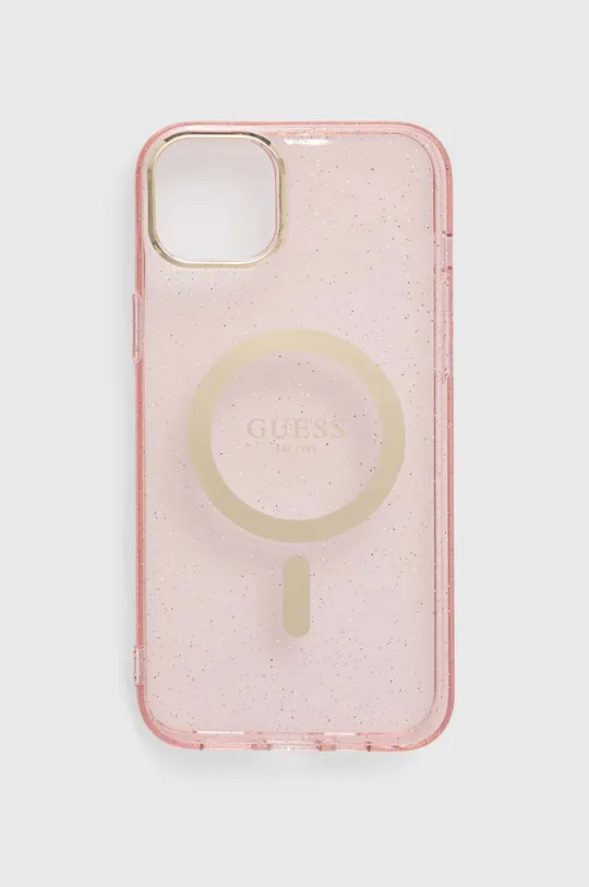 rózsaszín Guess telefon tok iPhone 14 Plus 6.7