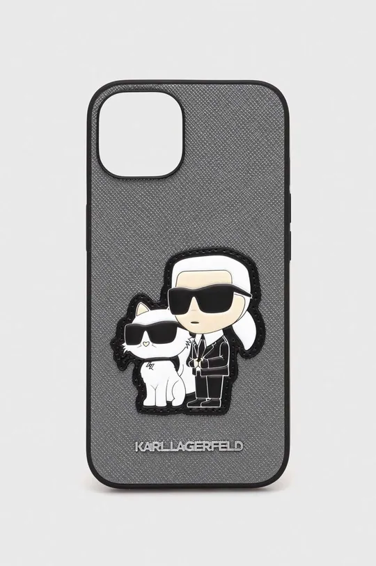 ασημί Θήκη κινητού Karl Lagerfeld iPhone 14 6.1