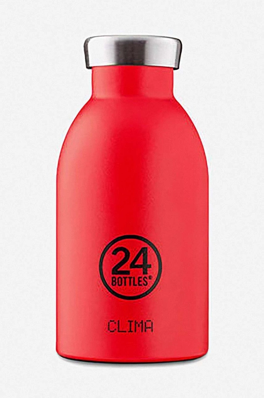 czerwony 24bottles butelka termiczna Clima Bottle 330ml Stone Hot Red Unisex