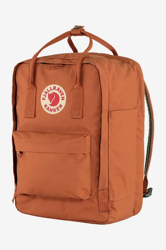 orange Fjallraven backpack Kanken