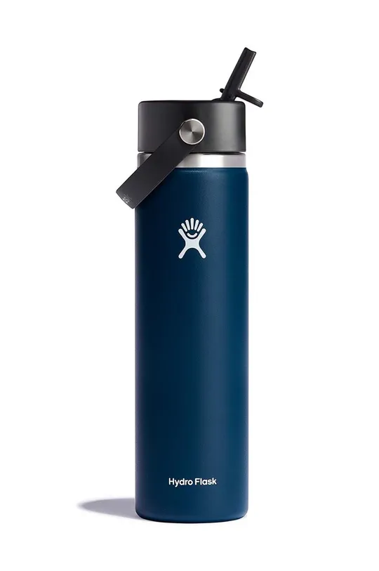 σκούρο μπλε Θερμικό μπουκάλι Hydro Flask Wide Flex Straw 24 OZ Unisex