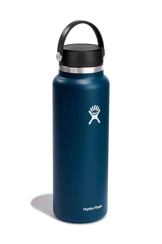 Termo steklenica Hydro Flask Wide Mouth Flex Cap mornarsko modra