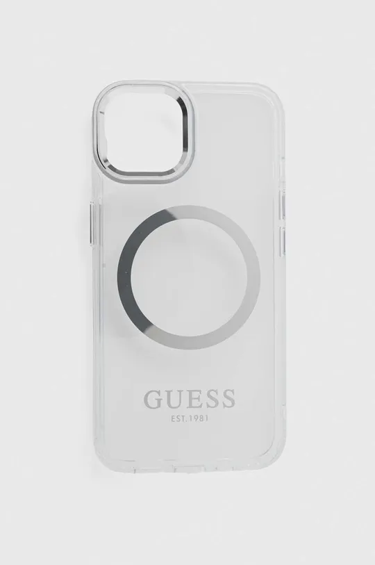 srebrny Guess etui na telefon iPhone 14 6,1 Unisex