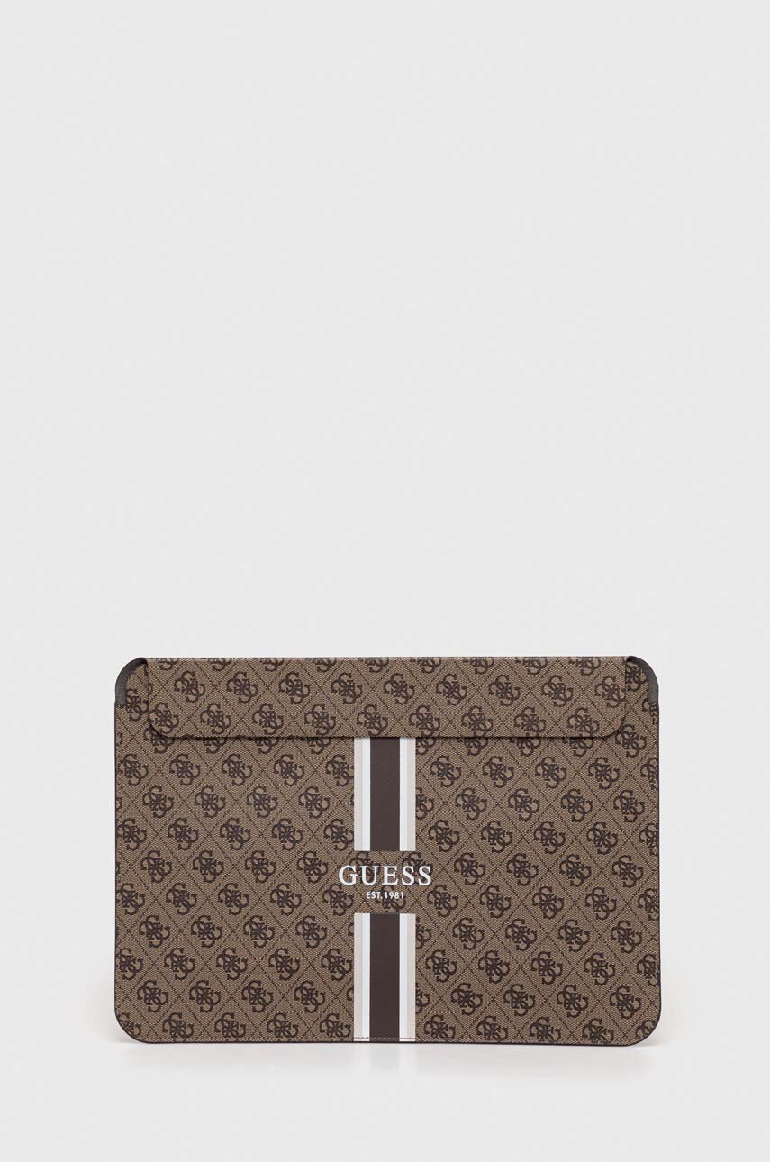 marrone Guess custodia per laptop Sleeve 14