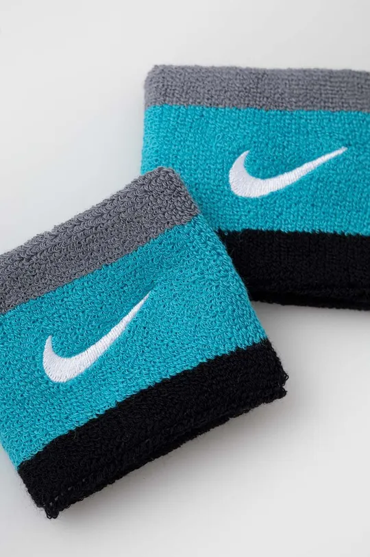 Nike opaski na nadgarstek 2-pack niebieski