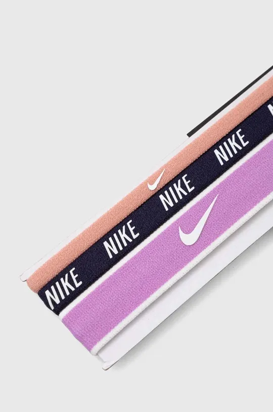 Nike opaska na głowę 3-pack fioletowy