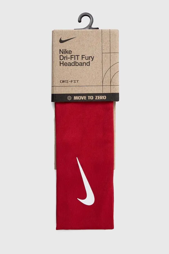 czerwony Nike opaska na głowę Fury 3.0 Unisex