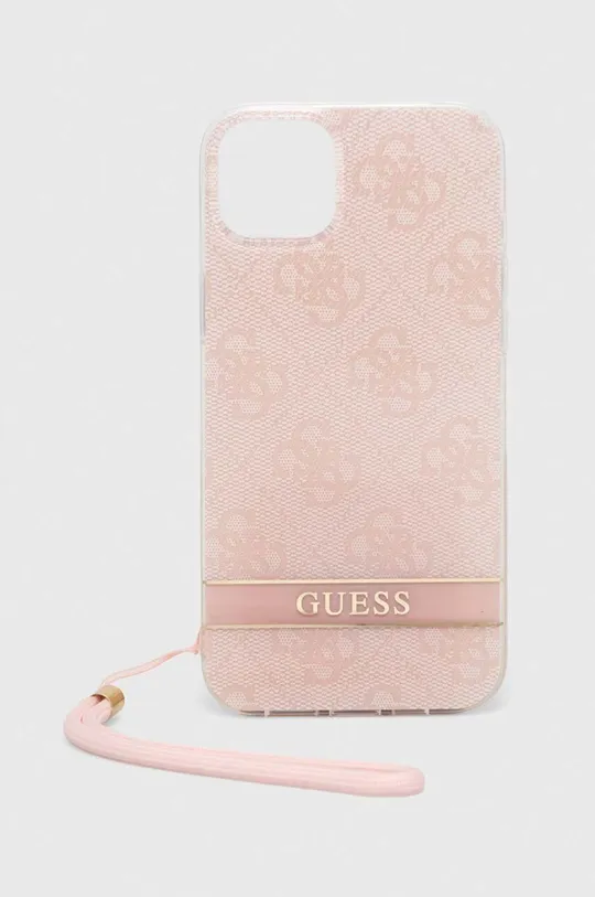 ružová Puzdro na mobil Guess iPhone 14 Plus 6,7