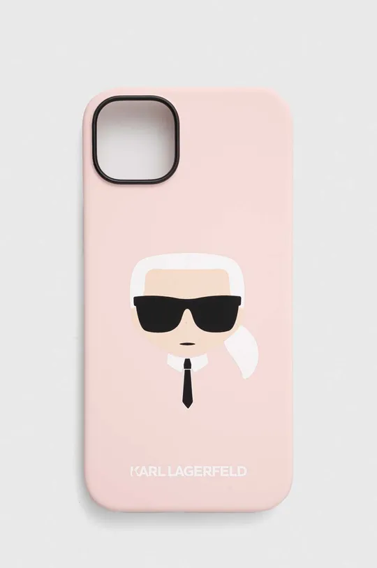 rózsaszín Karl Lagerfeld telefon tok iPhone 14 Plus 6,7 Uniszex