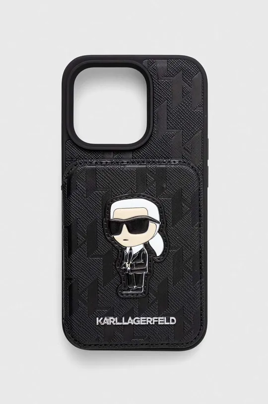 čierna Puzdro na mobil Karl Lagerfeld iPhone 15 Pro 6.1 Unisex