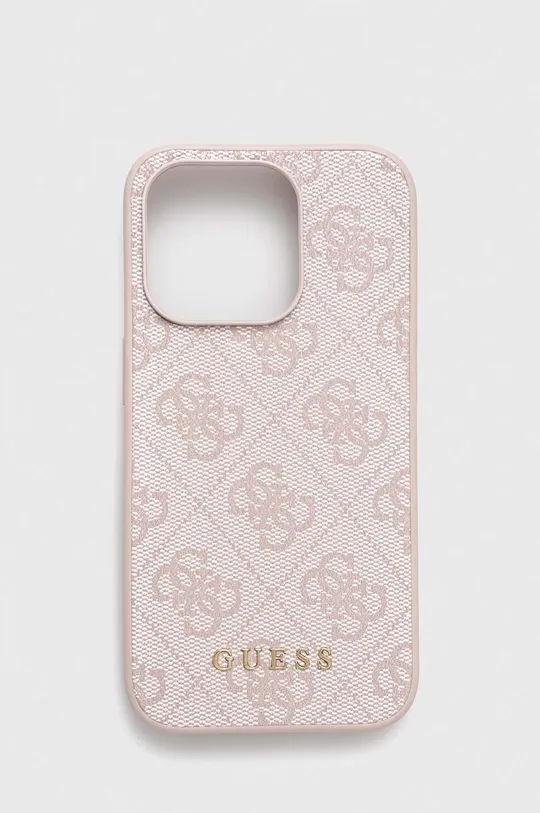 rózsaszín Guess telefon tok iPhone 15 Pro 6.1 Uniszex