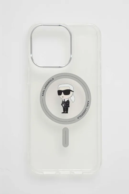 transparentny Karl Lagerfeld etui na telefon iPhone 15 Pro Max 6.7 Unisex
