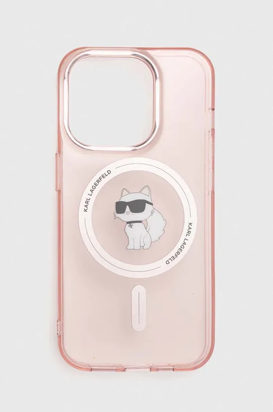 roza Etui za telefon Karl Lagerfeld iPhone 15 Pro 6.1 Unisex