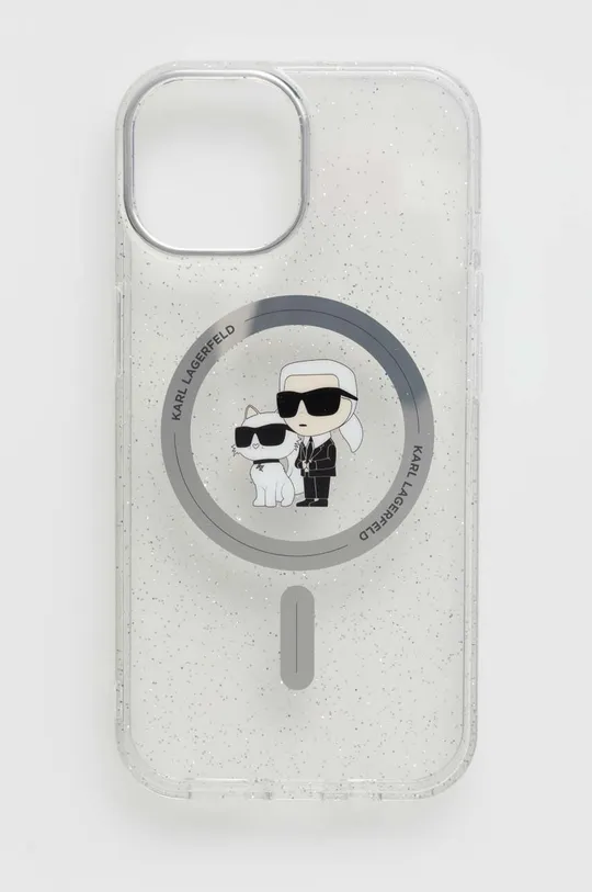 transparentna Etui za telefon Karl Lagerfeld iPhone 15 6.1 Unisex