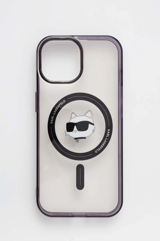 transparentny Karl Lagerfeld etui na telefon iPhone 15 6.1 Unisex