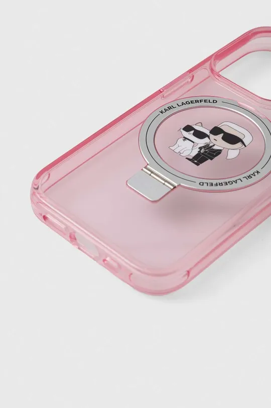 Puzdro na mobil Karl Lagerfeld iPhone 15 Pro 6.1 ružová
