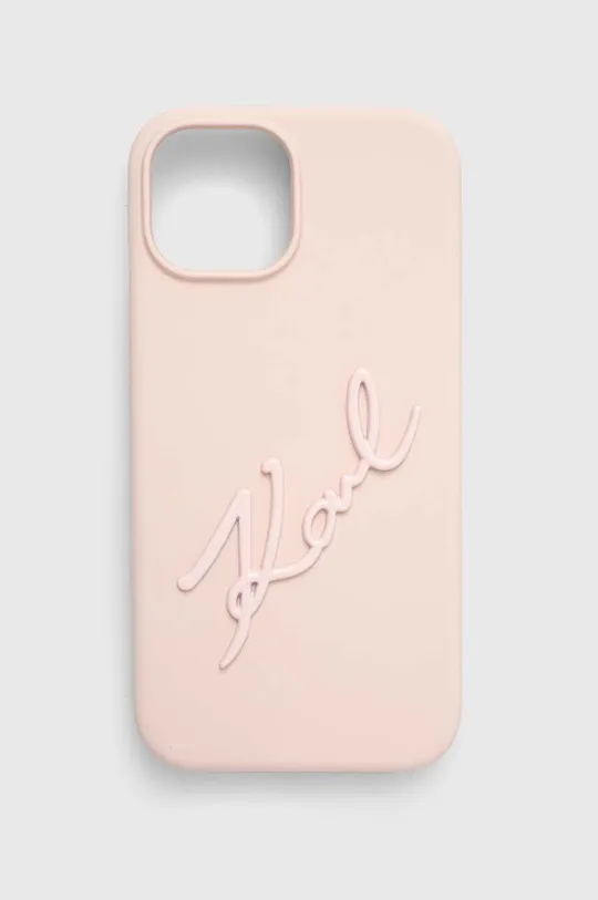 rózsaszín Karl Lagerfeld telefon tok iPhone 15 / 14 / 13 6.1'' Uniszex