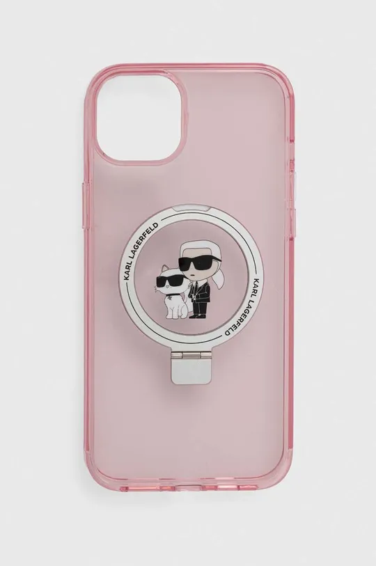 ružová Puzdro na mobil Karl Lagerfeld iPhone 15 Plus / 14 Plus 6.7'' Unisex