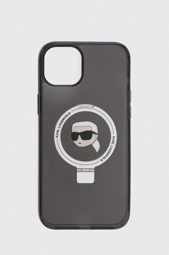чёрный Чехол на телефон Karl Lagerfeld iPhone 15 Plus / 14 Plus 6.7'' Unisex