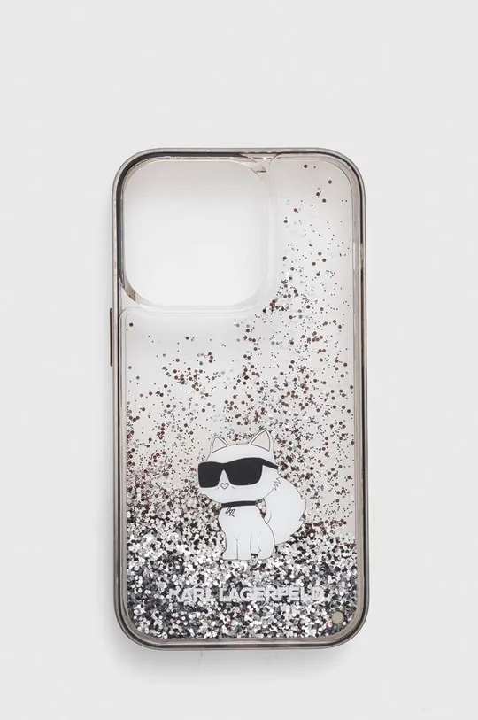 transparentny Karl Lagerfeld etui na telefon iPhone 14 Pro 6.1'' Unisex