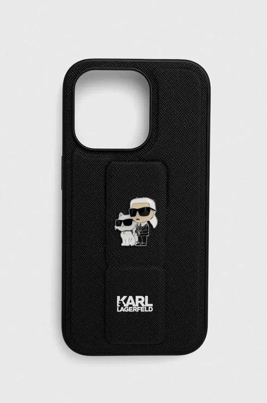 nero Karl Lagerfeld custodia per telefono iPhone 14 Pro 6.1'' Unisex