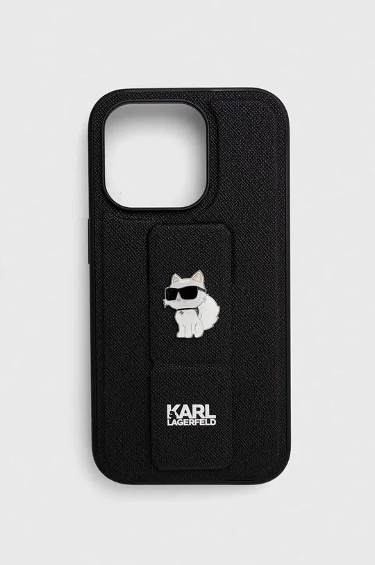 čierna Puzdro na mobil Karl Lagerfeld iPhone 14 Pro 6.1'' Unisex