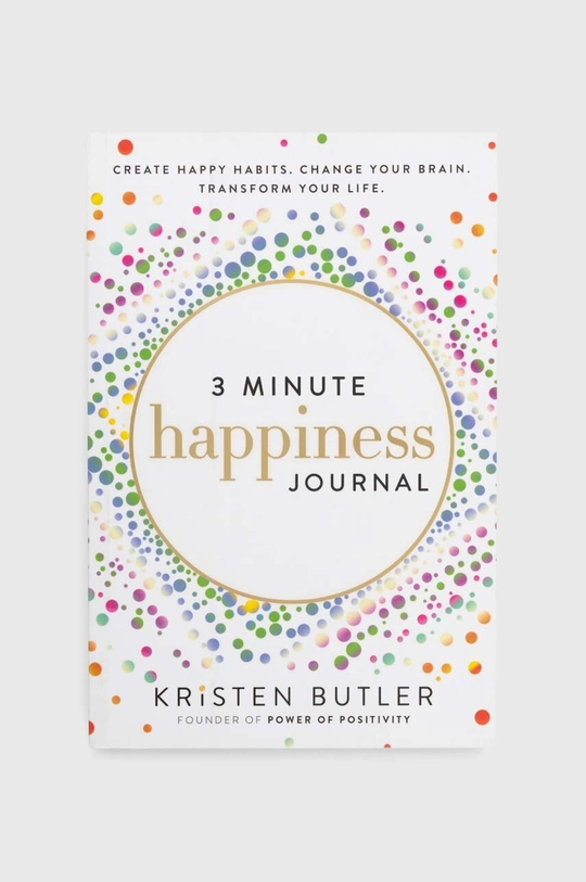 többszínű könyv 3 Minute Happiness Journal by Kristen Butler, English Uniszex