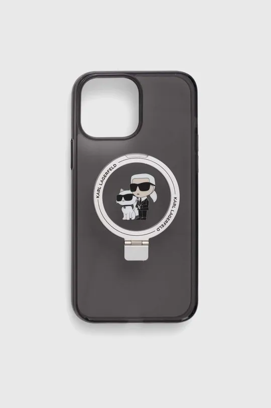 fekete Karl Lagerfeld telefon tok iPhone 13 Pro Max 6.7