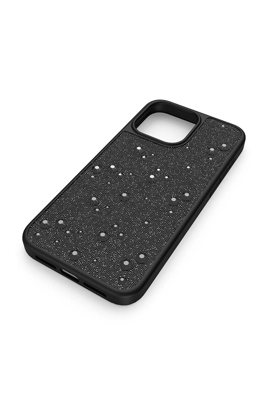 Puzdro na mobil Swarovski iPhone 15 Pro Max čierna