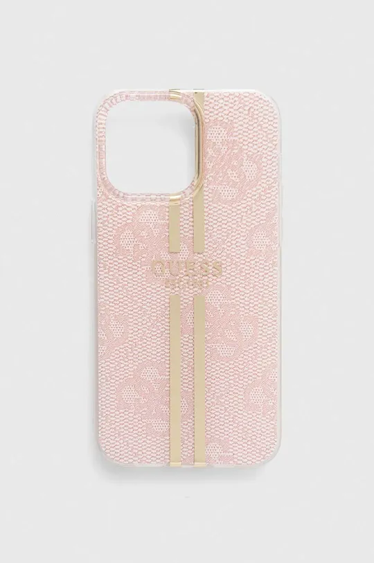 ružová Puzdro na mobil Guess iPhone 14 Pro Max 6,7