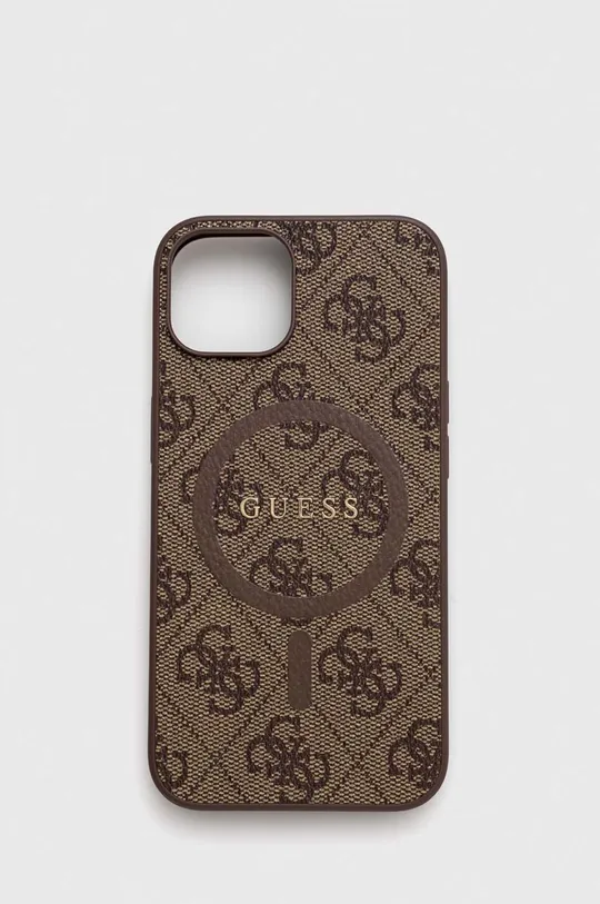 brązowy Guess etui na telefon iPhone 14 / 15 / 13 6,1