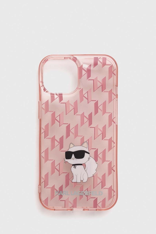 розовый Чехол на телефон Karl Lagerfeld iPhone 15 / 14 / 13 6.1