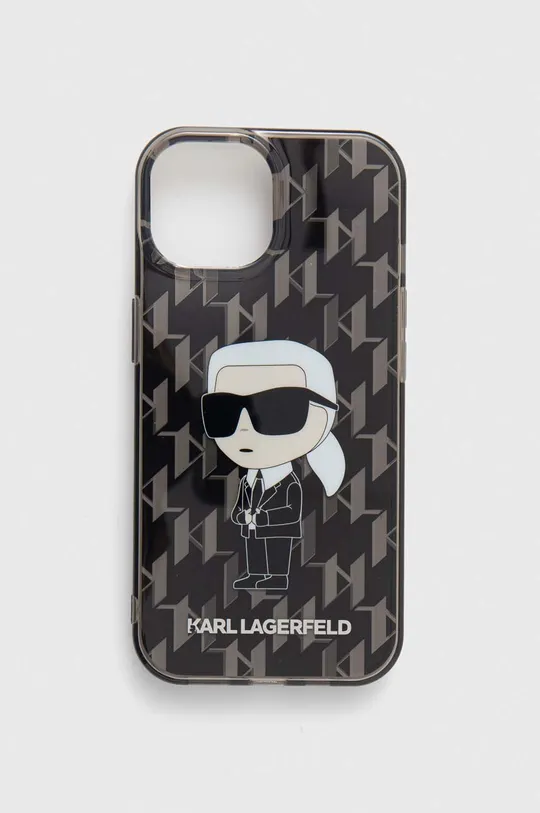 чёрный Чехол на телефон Karl Lagerfeld iPhone 15 / 14 / 13 6.1